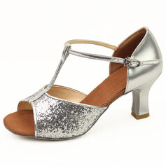 Dansschoenen Sprankelende Glitter Hakken Latijn Ballroom Dansschoenen met T-Riempjes (053011481) Dansschoenen Sprankelende Glitter Hakken Latijn Ballroom Dansschoenen met T-Riempjes (053011481)