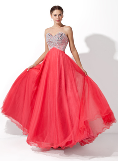 Robe de Bal de Promo Ligne-A/Princesse Cœur Longeur au sol Tulle Charmeuse Robe de Bal de Promo avec Brodé (018004812) Robe de Bal de Promo Ligne-A/Princesse Cœur Longeur au sol Tulle Charmeuse Robe de Bal de Promo avec Brodé (018004812)