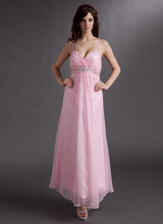 Robe de Bal de Promo Empire Cœur Longueur cheville Mousseline Robe de Bal de Promo avec Ondulé Brodé (018016266) Robe de Bal de Promo Empire Cœur Longueur cheville Mousseline Robe de Bal de Promo avec Ondulé Brodé (018016266)