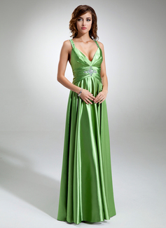 Robe de Bal de Promo Ligne-A/Princesse Col V Longeur au sol Charmeuse Robes de Bal de Promo avec Ondulé Brodé (018002745) Robe de Bal de Promo Ligne-A/Princesse Col V Longeur au sol Charmeuse Robes de Bal de Promo avec Ondulé Brodé (018002745)