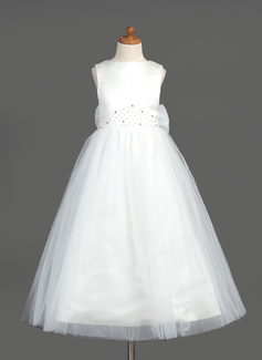 Flower Girl Dresses A-Line/Princess Scoop Neck Ankle-Length Organza Satin Tulle Flower Girl Dress With Beading (010005883) Flower Girl Dresses A-Line/Princess Scoop Neck Ankle-Length Organza Satin Tulle Flower Girl Dress With Beading (010005883)