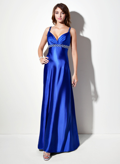 Robe de Bal de Promo Empire Col V Longeur au sol Charmeuse Robe de Bal de Promo avec Ondulé Brodé (018002669) Robe de Bal de Promo Empire Col V Longeur au sol Charmeuse Robe de Bal de Promo avec Ondulé Brodé (018002669)