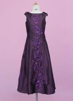 Flower Girl Dresses A-Line/Princess Scoop Neck Floor-Length Taffeta Flower Girl Dress With Lace Beading Sequins (010005341) Flower Girl Dresses A-Line/Princess Scoop Neck Floor-Length Taffeta Flower Girl Dress With Lace Beading Sequins (010005341)