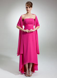 Cheap Bridesmaid Dresses Empire Strapless Asymmetrical Chiffon Bridesmaid Dress With Ruffle (007000990) Cheap Bridesmaid Dresses Empire Strapless Asymmetrical Chiffon Bridesmaid Dress With Ruffle (007000990)