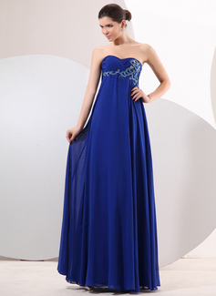 Cheap Evening Dresses Empire Sweetheart Floor-Length Chiffon Evening Dress With Ruffle Beading (017014047)
