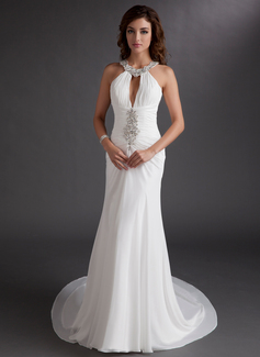 Robe de Bal de Promo Gaine Col rond Traine courte Mousseline Robe de Bal de Promo avec Ondulé Brodé (018016766) Robe de Bal de Promo Gaine Col rond Traine courte Mousseline Robe de Bal de Promo avec Ondulé Brodé (018016766)