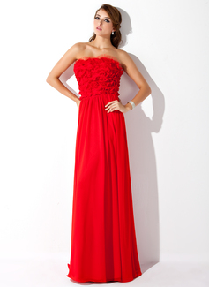 Robe de Bal de Promo Ligne-A/Princesse Sans bretelles Longeur au sol Mousseline Tulle Robe de Bal de Promo avec Ondulé (018004828) Robe de Bal de Promo Ligne-A/Princesse Sans bretelles Longeur au sol Mousseline Tulle Robe de Bal de Promo avec Ondulé (018004828)