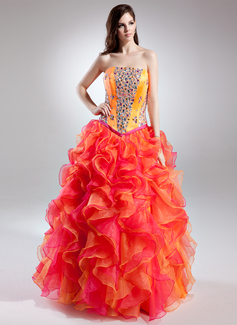 Robe de Bal de Promo bal Sans bretelles Longeur au sol Organza Charmeuse Robe de Bal de Promo avec Brodé (018015698) Robe de Bal de Promo bal Sans bretelles Longeur au sol Organza Charmeuse Robe de Bal de Promo avec Brodé (018015698)