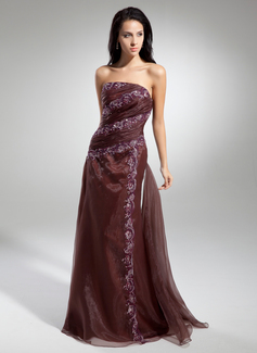 Robe de Bal de Promo Ligne-A/Princesse Sans bretelles Traine longue Organza Robe de Bal de Promo avec Ondulé Dentelle (018014942) Robe de Bal de Promo Ligne-A/Princesse Sans bretelles Traine longue Organza Robe de Bal de Promo avec Ondulé Dentelle (018014942)
