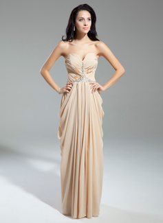 Avondjurken Nauwaansluitend Sweetheart Vloerlengte Chiffon Avondjurken met Roes Kraal (017014904) Avondjurken Nauwaansluitend Sweetheart Vloerlengte Chiffon Avondjurken met Roes Kraal (017014904)