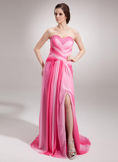 Avondjurken A-Lijn/Prinses Sweetheart Korte Sleep Chiffon Avondjurken met Roes Kraal (017004346) Avondjurken A-Lijn/Prinses Sweetheart Korte Sleep Chiffon Avondjurken met Roes Kraal (017004346)