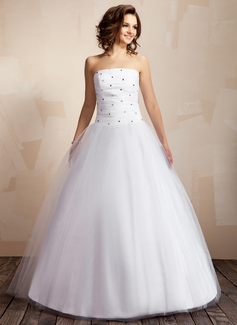 Robe de Mariée bal Sans bretelles Longeur au sol Taffetas Tulle Robe de Mariée avec Ondulé Perlé (002000041) Robe de Mariée bal Sans bretelles Longeur au sol Taffetas Tulle Robe de Mariée avec Ondulé Perlé (002000041)