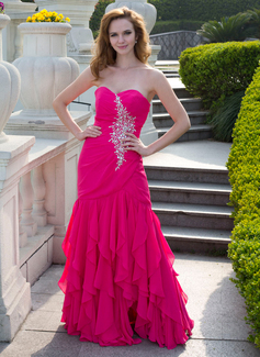 Robe de Bal de Promo Sirene Cœur Longeur au sol mousseline de soie Robe de Bal de Promo avec Ondulé Perles (018024656) Robe de Bal de Promo Sirene Cœur Longeur au sol mousseline de soie Robe de Bal de Promo avec Ondulé Perles (018024656)