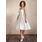 Ligne-A/Princesse Cœur Mi-longues Satin Tulle Robe de Mariée avec Ondulé (002011726)