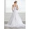 Ligne-A/Princesse Une epaule Traine courte Organza Satin Robe de Mariée avec Dentelle (002005321)