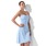 Keizer Sweetheart Knielengte Chiffon Bruidsmeisjes Jurk met Roes Bloem(En) (007000932)