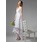 Ligne-A/Princesse Sans bretelles Assymetrique Satin Dentelle Robe de Mariée avec Perlé (002000226)