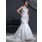 Sirene Cœur Traine courte Satin Tulle Robe de Mariée avec Dentelle Perlé (002000301)