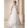 Ligne-A/Princesse Encolure carrée Longeur au sol Satin Tulle Robe de Mariée avec Broderie Ondulé Perlé Sequins (002012175)