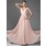 Ligne-A/Princesse Col V Longeur au sol Mousseline Robe de Bal de Promo avec Ondulé (018005068)