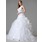 bal Col V Traîne Chapelle Organza Satin Robe de Mariée avec Ondulé lacet Perlé Sequins (002004781)