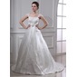 bal Encolure carrée Traine courte Organza Satin Robe de Mariée avec Broderie Ondulé Perlé (002011665) bal Encolure carrée Traine courte Organza Satin Robe de Mariée avec Broderie Ondulé Perlé (002011665)