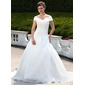 bal Hors épaule Traîne Chapelle Organza Robe de Mariée avec Ondulé Perlé (002000599) bal Hors épaule Traîne Chapelle Organza Robe de Mariée avec Ondulé Perlé (002000599)