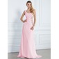 Zeemeermin Een-Schouder Korte Sleep Chiffon Avondjurk met Roes Kraal (017013090) Zeemeermin Een-Schouder Korte Sleep Chiffon Avondjurk met Roes Kraal (017013090)