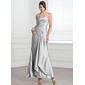 Sheath Sweetheart Ankle-Length Taffeta Evening Dress With Ruffle Beading (017005318)
