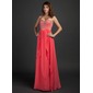 Empire Sweetheart Floor-Length Chiffon Prom Dress With Beading (018015340)