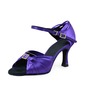 Satin Hakken Sandalen Latijn Danszaal Dansschoenen met Buckle (053019945)