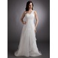 Empire Une epaule Traine courte Organza Robe de Mariée avec Ondulé Perlé (002012637) Empire Une epaule Traine courte Organza Robe de Mariée avec Ondulé Perlé (002012637)