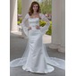 Sirene Cœur Traîne Watteau Satin Tulle Robe de Mariée avec Dentelle Perlé (002004482) Sirene Cœur Traîne Watteau Satin Tulle Robe de Mariée avec Dentelle Perlé (002004482)