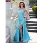 Gaine Une epaule mousseline de soie Robe de Bal de Promo avec Ondulé Perles (018024649) Gaine Une epaule mousseline de soie Robe de Bal de Promo avec Ondulé Perles (018024649)